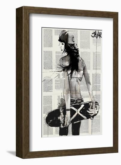 Sk8er Gurl-Loui Jover-Framed Art Print