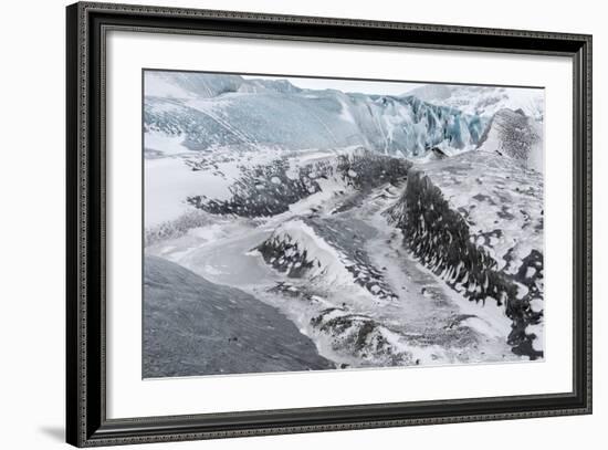 Skaftafelljokull Glacier in Vatnajokull During Winter-Martin Zwick-Framed Photographic Print