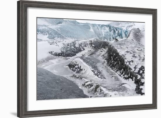 Skaftafelljokull Glacier in Vatnajokull During Winter-Martin Zwick-Framed Photographic Print