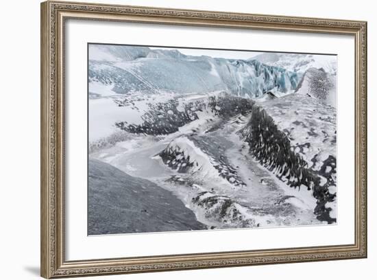 Skaftafelljokull Glacier in Vatnajokull During Winter-Martin Zwick-Framed Photographic Print