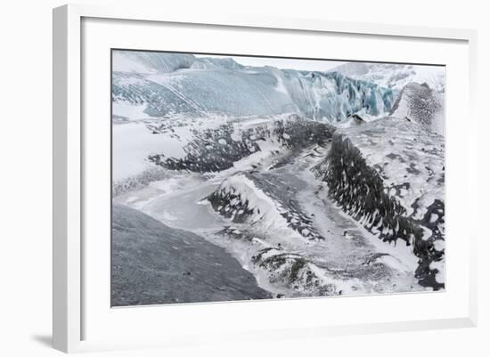 Skaftafelljokull Glacier in Vatnajokull During Winter-Martin Zwick-Framed Photographic Print