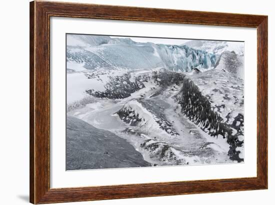 Skaftafelljokull Glacier in Vatnajokull During Winter-Martin Zwick-Framed Photographic Print