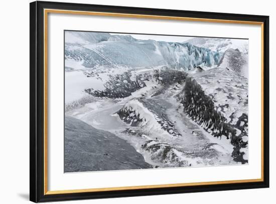 Skaftafelljokull Glacier in Vatnajokull During Winter-Martin Zwick-Framed Photographic Print