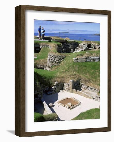 Skara Brae, Mainland, Orkneys, Scotland, United Kingdom-David Lomax-Framed Photographic Print