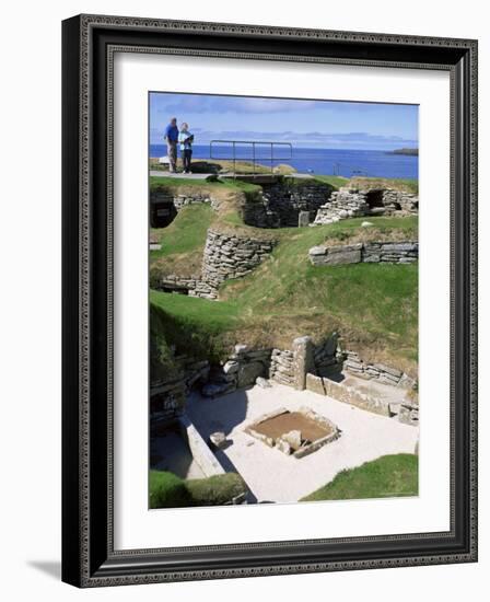 Skara Brae, Mainland, Orkneys, Scotland, United Kingdom-David Lomax-Framed Photographic Print