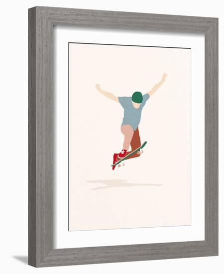 Skate Non-Comply-Robert Farkas-Framed Art Print