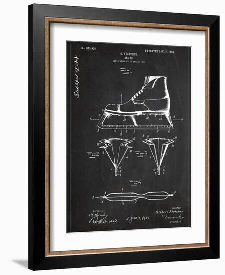 Skate-Patent-Framed Art Print