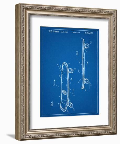 Skateboard Patent 1980-null-Framed Premium Giclee Print