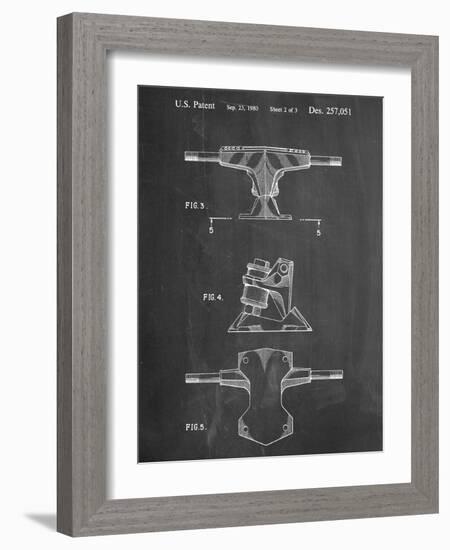 Skateboard Trucks Patent-null-Framed Art Print