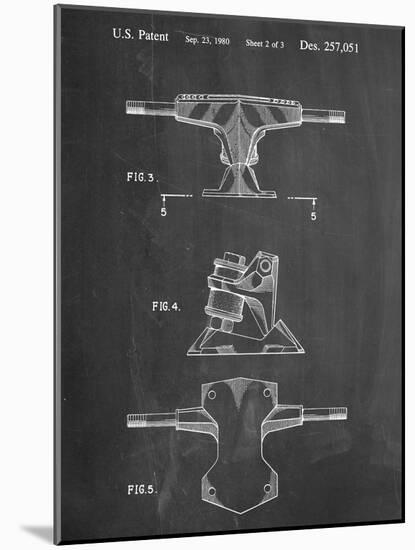 Skateboard Trucks Patent-null-Mounted Art Print