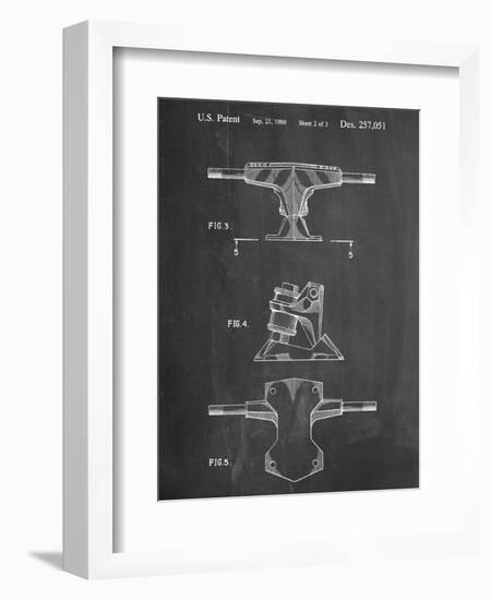 Skateboard Trucks Patent-null-Framed Premium Giclee Print