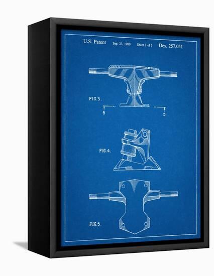 Skateboard Trucks Patent-null-Framed Stretched Canvas