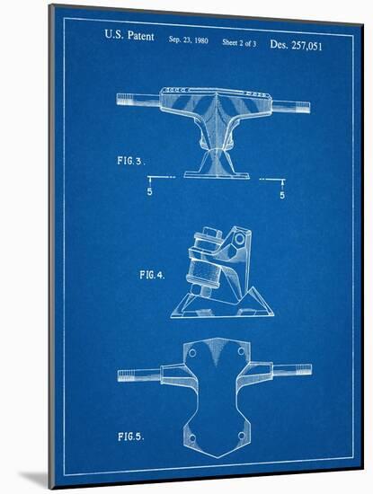 Skateboard Trucks Patent-null-Mounted Art Print