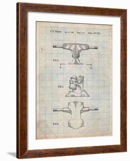 Skateboard Trucks Patent-Cole Borders-Framed Art Print