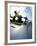 Skateboarder in Action on the Vert-null-Framed Photographic Print