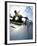 Skateboarder in Action on the Vert-null-Framed Photographic Print