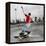 Skateboarder Performing Tricks-null-Framed Premier Image Canvas