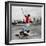 Skateboarder Performing Tricks-null-Framed Photographic Print