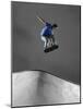 Skateboarder Performing Tricks-null-Mounted Photographic Print