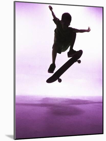 Skateboarder Silhouette-null-Mounted Photographic Print