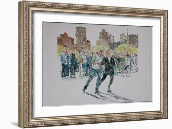 Skaters, Central Park, 1997-Anthony Butera-Framed Giclee Print