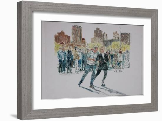 Skaters, Central Park, 1997-Anthony Butera-Framed Giclee Print