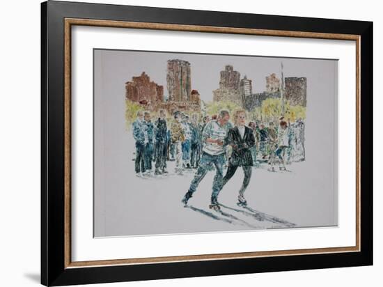 Skaters, Central Park, 1997-Anthony Butera-Framed Giclee Print