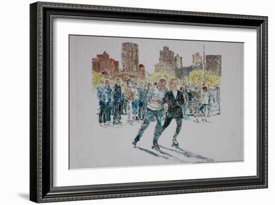 Skaters, Central Park, 1997-Anthony Butera-Framed Giclee Print