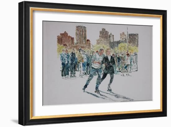 Skaters, Central Park, 1997-Anthony Butera-Framed Giclee Print