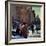 "Skaters in Central Park," February 7, 1948-John Falter-Framed Giclee Print