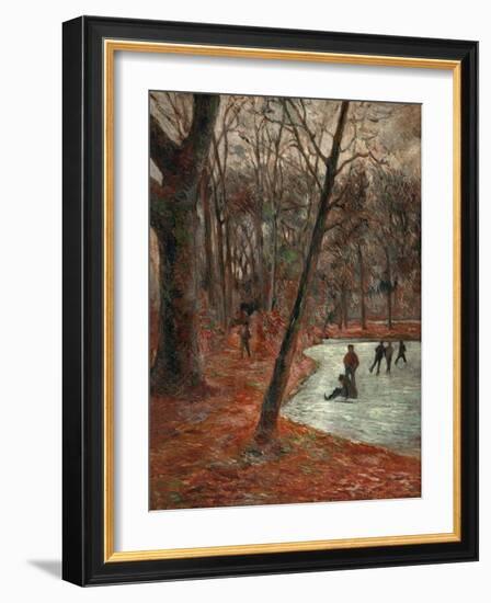 Skaters in the Park in Frederiksberg, 1884-Paul Gauguin-Framed Giclee Print