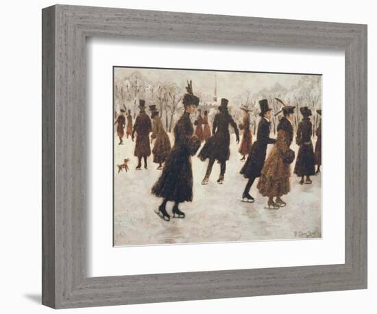 Skaters-Yuri Denissov-Framed Giclee Print