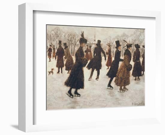 Skaters-Yuri Denissov-Framed Giclee Print