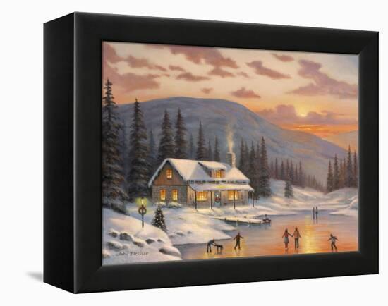 Skaters-John Zaccheo-Framed Premier Image Canvas