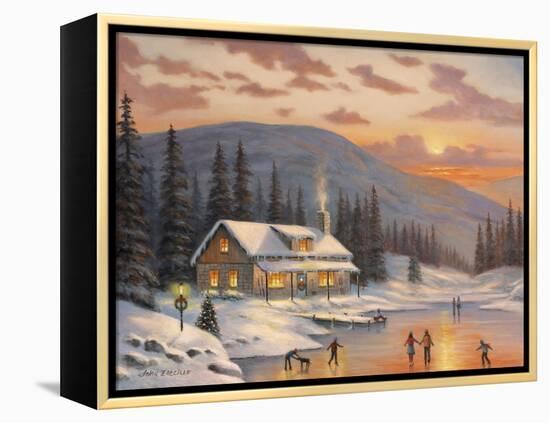 Skaters-John Zaccheo-Framed Premier Image Canvas