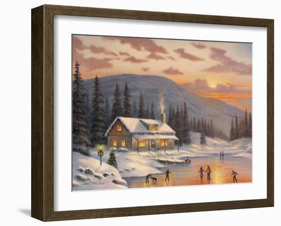 Skaters-John Zaccheo-Framed Giclee Print