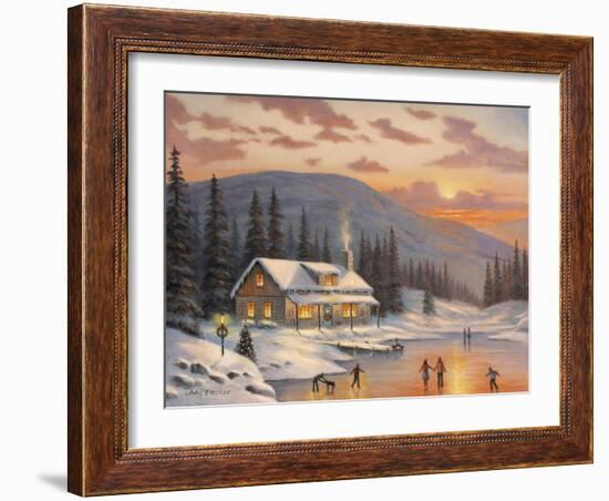 Skaters-John Zaccheo-Framed Giclee Print