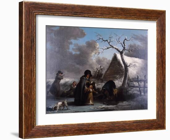 Skating, 1792-George Morland-Framed Giclee Print