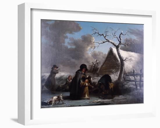 Skating, 1792-George Morland-Framed Giclee Print