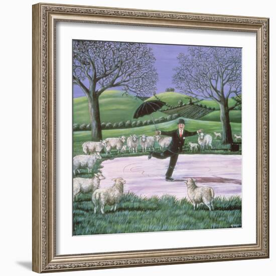 Skating on Thin Ice, 1982-Liz Wright-Framed Giclee Print