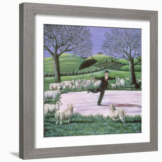 Skating on Thin Ice, 1982-Liz Wright-Framed Giclee Print