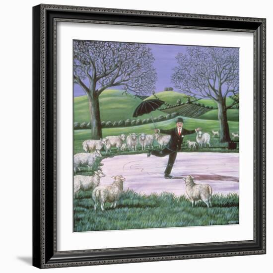 Skating on Thin Ice, 1982-Liz Wright-Framed Giclee Print