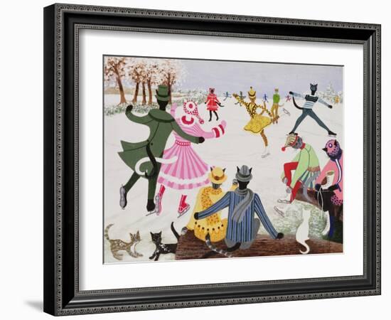 Skating on Thin Ice-Pat Scott-Framed Giclee Print