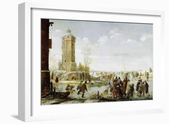 Skating Scene-Barent Avercamp-Framed Giclee Print