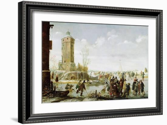 Skating Scene-Barent Avercamp-Framed Giclee Print