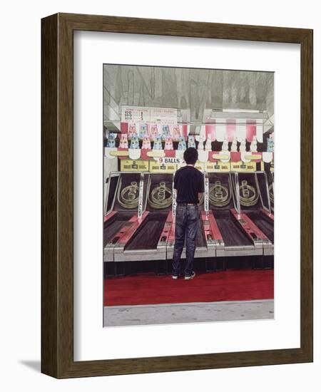 Skee Ball, Self Portrait (Coney Island) 1990-Max Ferguson-Framed Giclee Print