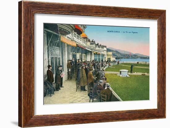 Skeet Shooting, Monte Carlo, Monaco-null-Framed Art Print