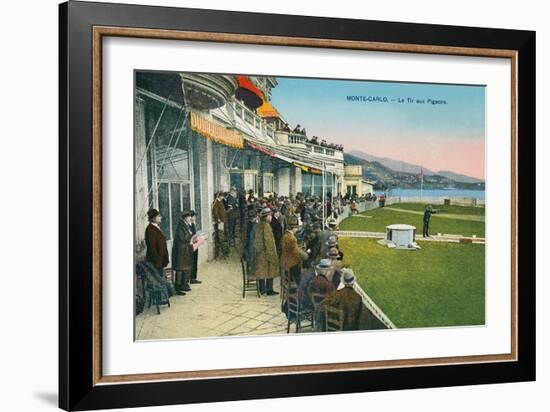 Skeet Shooting, Monte Carlo, Monaco-null-Framed Art Print