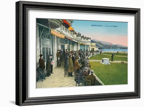 Skeet Shooting, Monte Carlo, Monaco-null-Framed Art Print