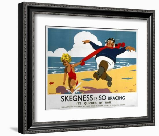 Skegness Is So Bracing-null-Framed Art Print